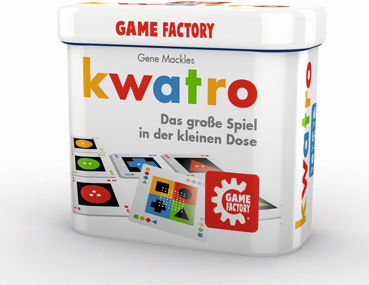Jeu De Cartes Kwatro - Boîte Métal - Jeu De Stratégie 2-4 Joueurs - Durée 30min - À Partir De 6 Ans