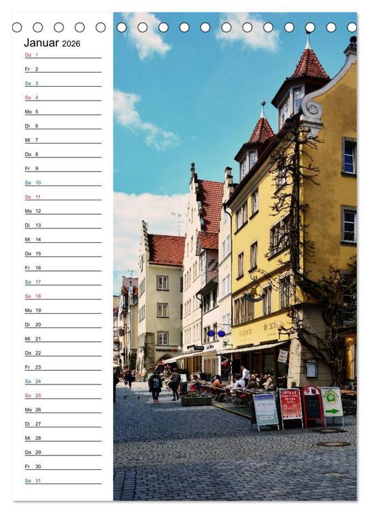Produktbild: Lindau - Inselstadt am Bodensee (Tischkalender 2026 DIN A5 hoch), CALVENDO Monatskalender
