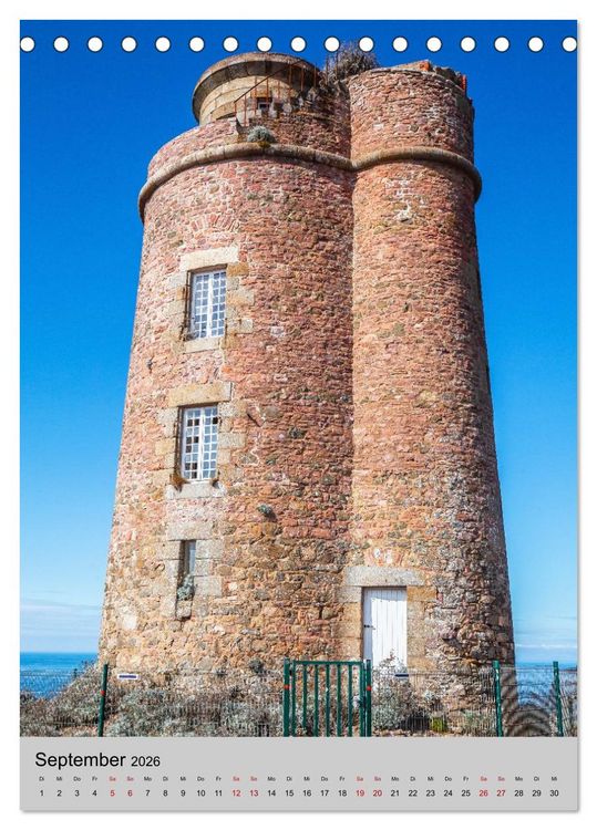 Produktbild: Reiseziele in der Bretagne (Tischkalender 2026 DIN A5 hoch), CALVENDO Monatskalender