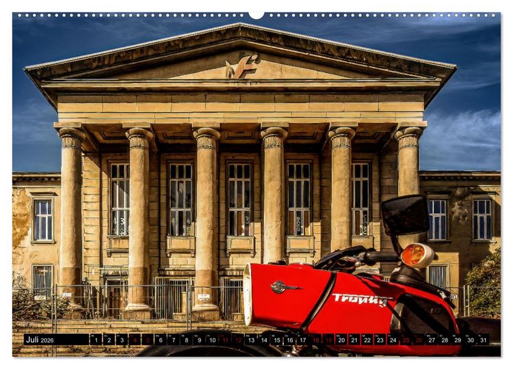 Produktbild: Meine MZ ES 250/2 unterwegs in Chemnitz (hochwertiger Premium Wandkalender 2026 DIN A2 quer), Kunstdruck in Hochglanz