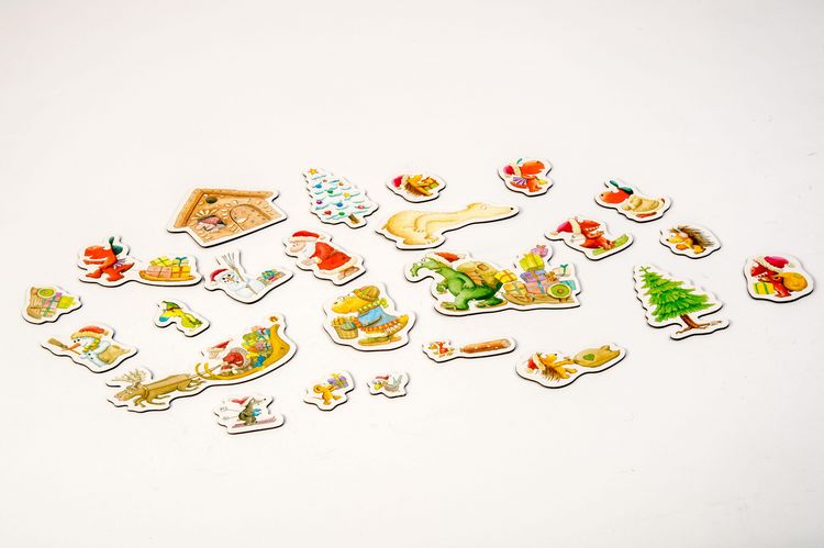 Produktbild: Der kleine Drache Kokosnuss - Magnet-Adventskalender mit 24 verschiedenen Magnet-Motiven