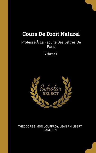 Produktbild: Cours De Droit Naturel