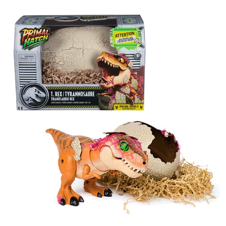 Produktbild: Primal Hatch, Jurassic World, Interaktiver T-Rex im Ei, 100+ Soundeffekte und Reaktionen