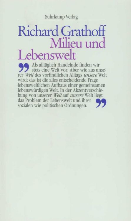 Produktbild: Milieu und Lebenswelt