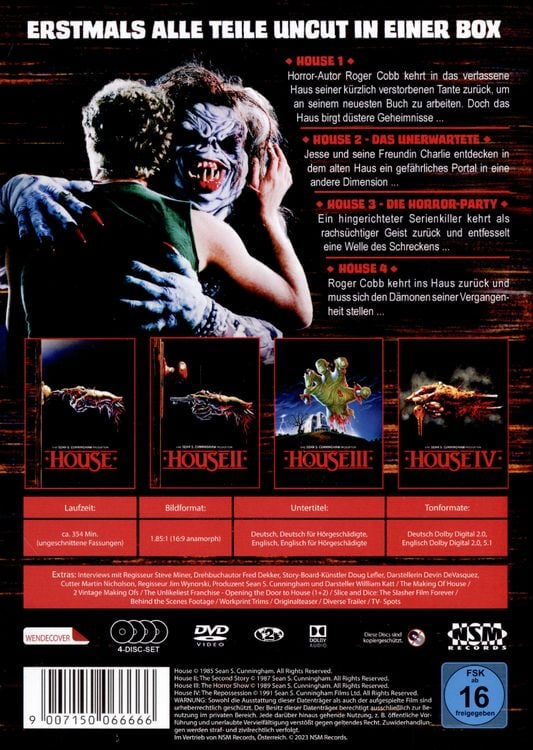 Produktbild: House Collection - Teil 1-4 (Uncut) [4 DVDs]