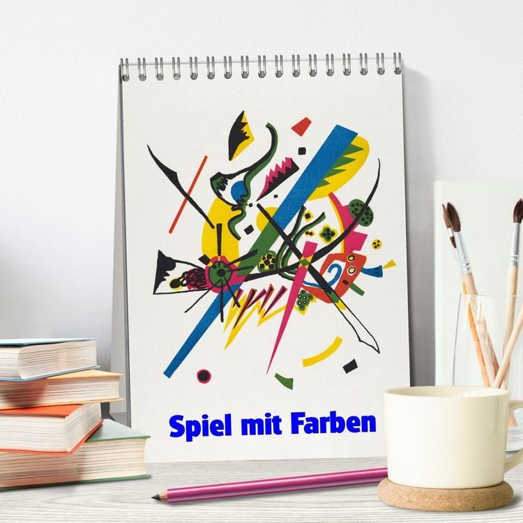 Produktbild: Spiel mit Farben (Tischkalender 2026 DIN A5 hoch), CALVENDO Monatskalender