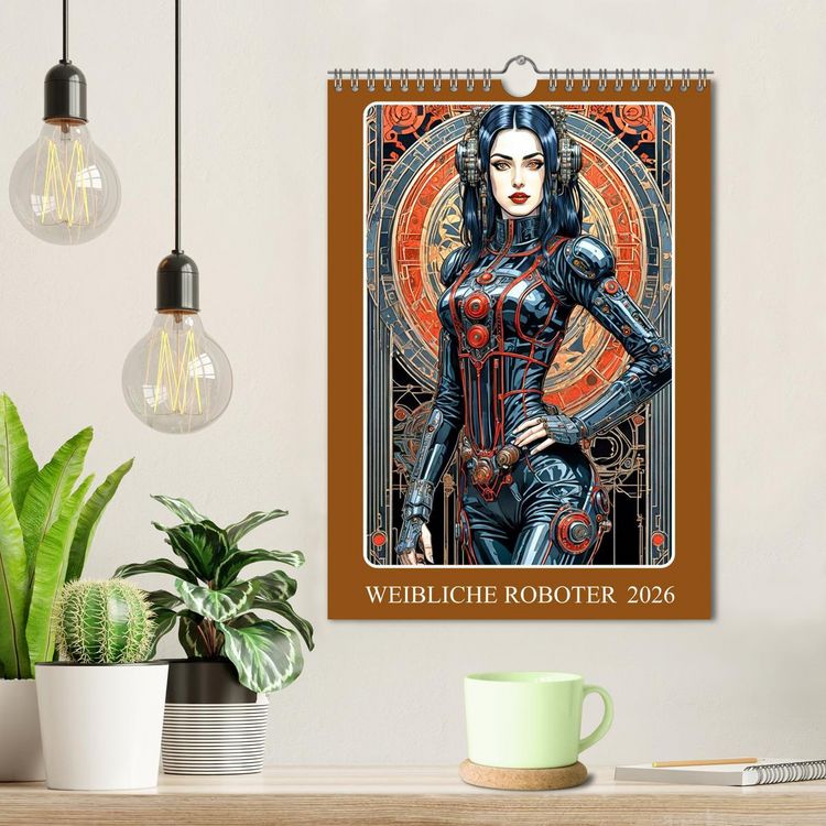 Produktbild: Weibliche Roboter (Wandkalender 2026 DIN A4 hoch), CALVENDO Monatskalender