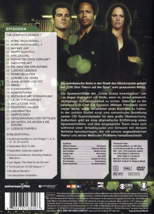 Produktbild: CSI - Season 7 [6 DVDs]
