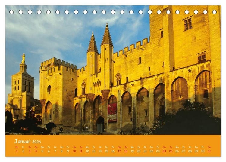 Produktbild: Quer durch S&uuml;dfrankreich (Tischkalender 2026 DIN A5 quer), CALVENDO Monatskalender