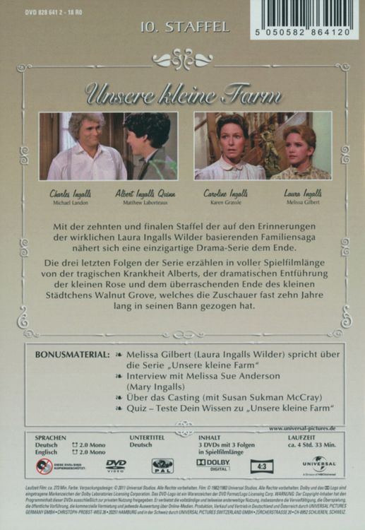 Produktbild: Unsere kleine Farm - Staffel 10 [3 DVDs]