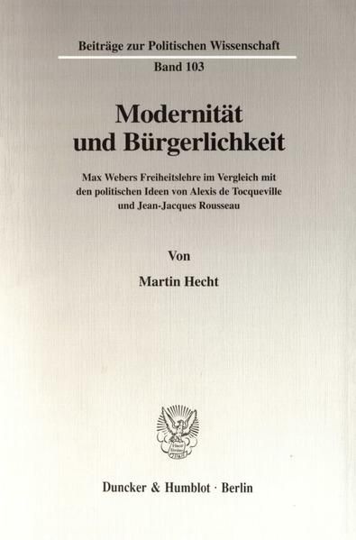 Produktbild: Modernit&auml;t und B&uuml;rgerlichkeit.