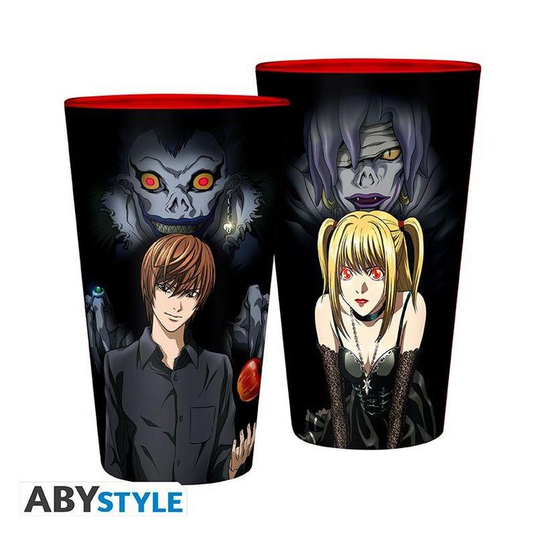 Produktbild: DEATH NOTE - Large Glass - 400ml - Light & Misa