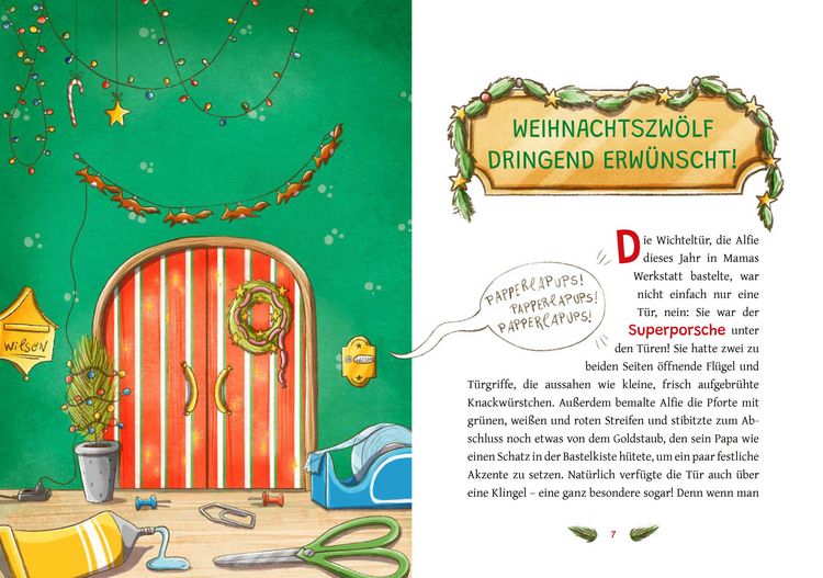 Produktbild: Der Weihnachtszw&ouml;lf - Durch die Wichtelt&uuml;r ins Abenteuer