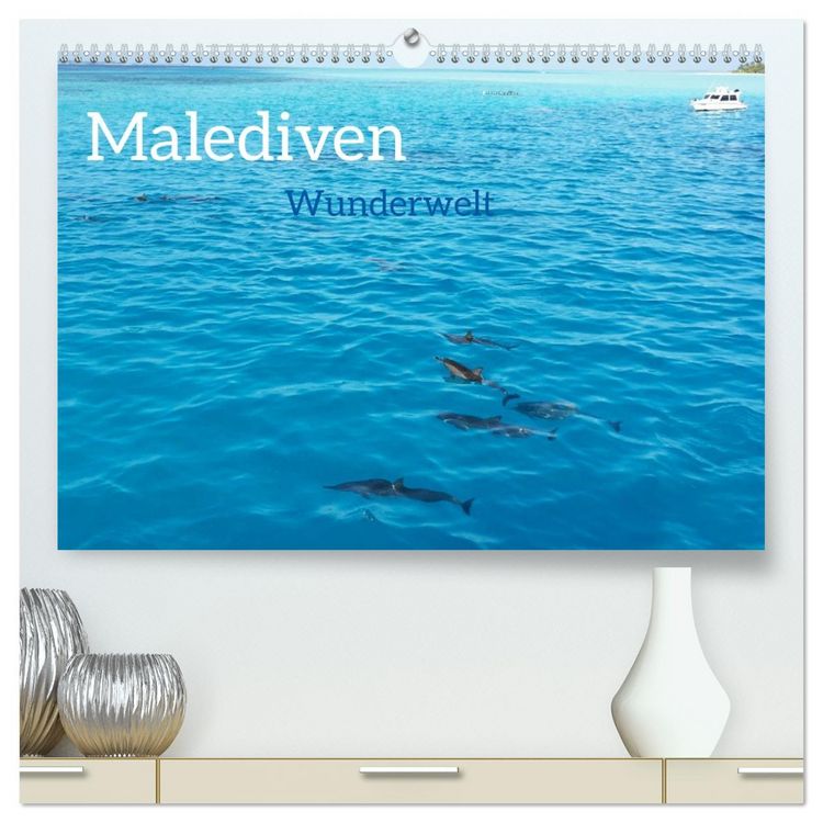 Produktbild: MALEDIVEN Wunderwelt (hochwertiger Premium Wandkalender 2026 DIN A2 quer), Kunstdruck in Hochglanz
