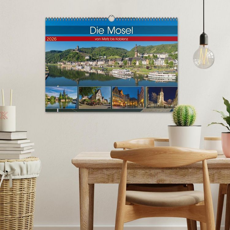 Produktbild: Die Mosel von Metz bis Koblenz (Wandkalender 2026 DIN A3 quer), CALVENDO Monatskalender