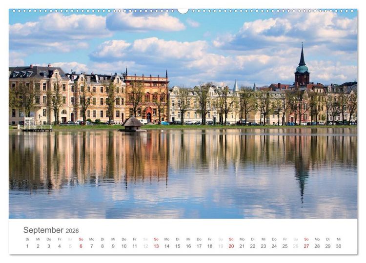 Produktbild: Schwerin - Impressionen (Wandkalender 2026 DIN A2 quer), CALVENDO Monatskalender