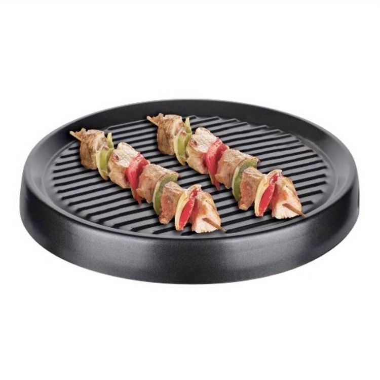 Silva Homeline PK-R 066 Raclette Antihaftbeschichtung, Überhitzungsschutz, 6 Pfännchen, Kontrollleuchte Schwarz