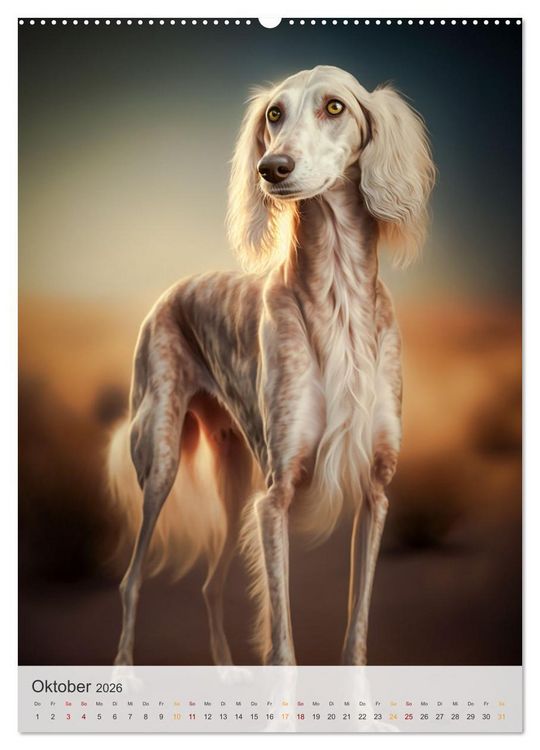 Produktbild: Persischer Windhund (Wandkalender 2026 DIN A2 hoch), CALVENDO Monatskalender