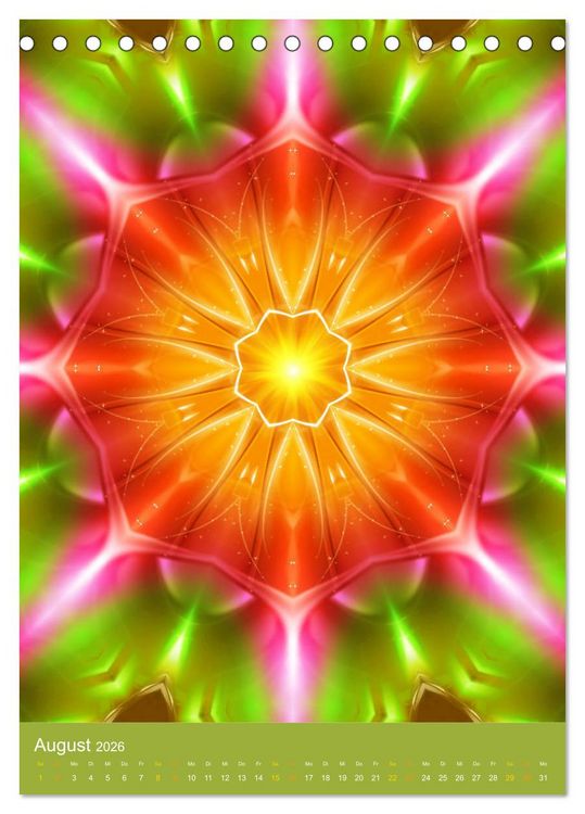Produktbild: Lichtvolle Mandalas (Tischkalender 2026 DIN A5 hoch), CALVENDO Monatskalender