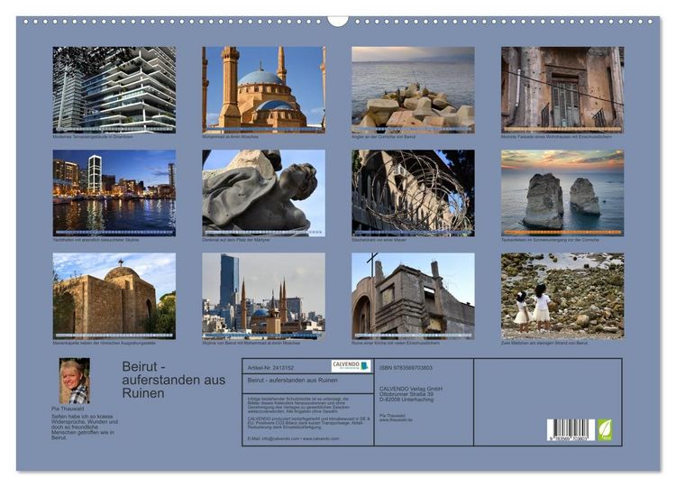 Produktbild: Beirut - auferstanden aus Ruinen (Wandkalender 2027 DIN A2 quer), CALVENDO Monatskalender