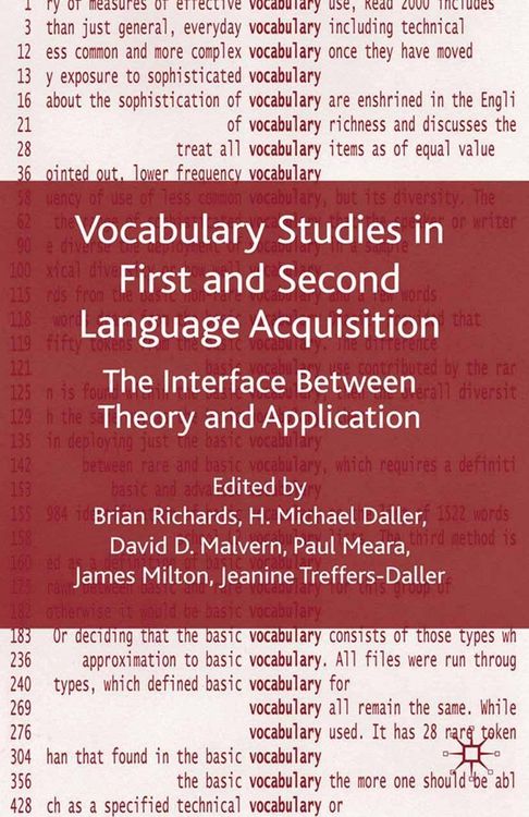 Produktbild: Vocabulary Studies in First and Second Language Acquisition