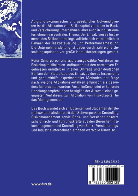 Produktbild: Risikokapitalallokation in dezentral organisierten Unternehmen