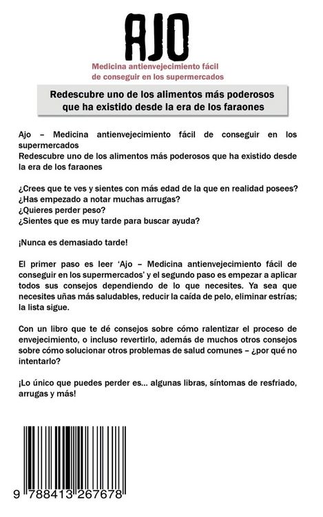 Produktbild: Ajo - Medicina antienvejecimiento f&aacute;cil de conseguir en los supermercados