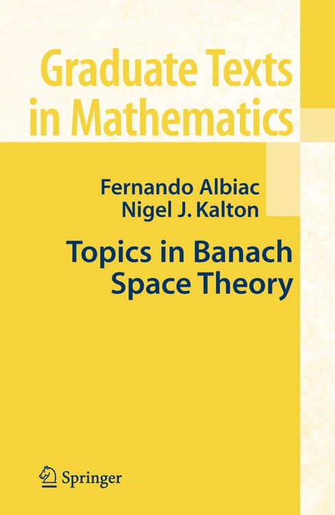 Produktbild: Topics in Banach Space Theory