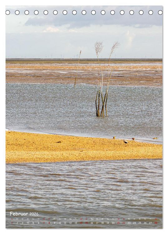 Produktbild: Nordfriesland, Zwischen St. Peter Ording und Sylt (Tischkalender 2026 DIN A5 hoch), CALVENDO Monatskalender