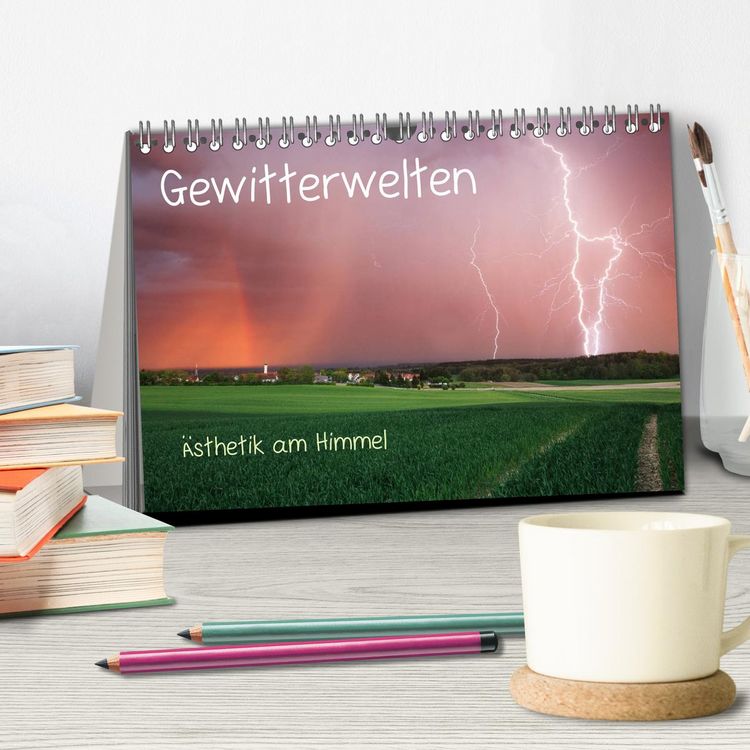 Produktbild: Gewitterwelten (Tischkalender 2026 DIN A5 quer), CALVENDO Monatskalender