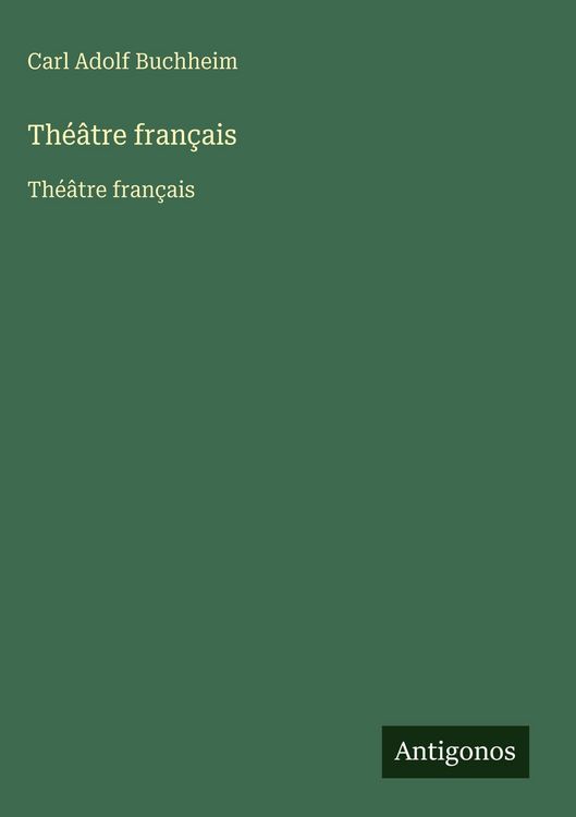 Produktbild: Th&eacute;&acirc;tre fran&ccedil;ais