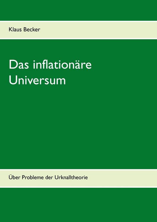 Produktbild: Das inflation&auml;re Universum