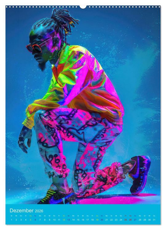 Produktbild: Hip-hop Begeisterung (hochwertiger Premium Wandkalender 2026 DIN A2 hoch), Kunstdruck in Hochglanz