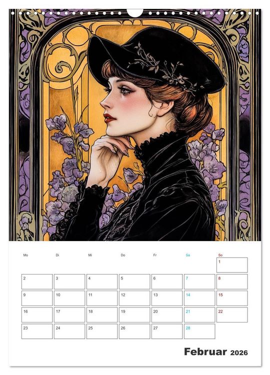 Produktbild: Eleganz der Epoche (Wandkalender 2026 DIN A3 hoch), CALVENDO Monatskalender