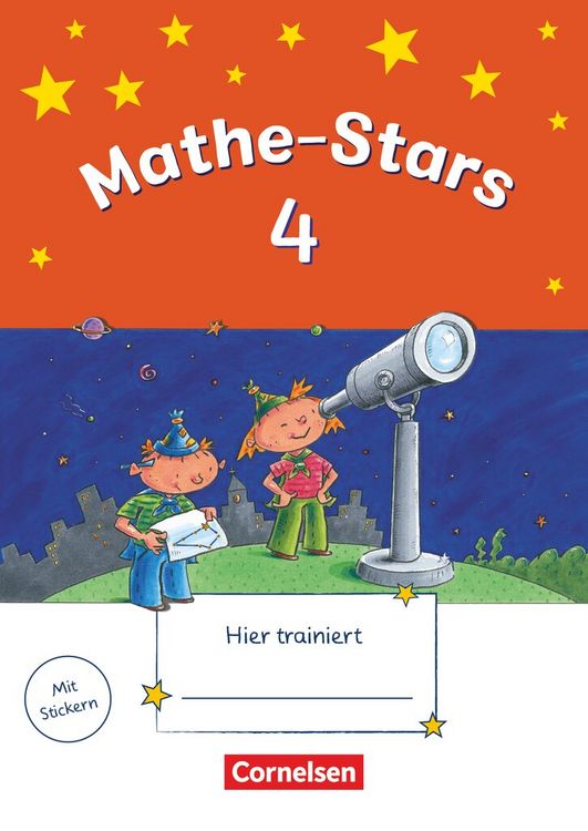 Produktbild: Mathe-Stars 4. Schuljahr. &Uuml;bungsheft mit L&ouml;sungsheft