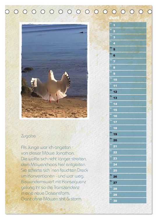 Produktbild: Wenn alle M&ouml;wen Emma hie&szlig;en... (Tischkalender 2027 DIN A5 hoch), CALVENDO Monatskalender