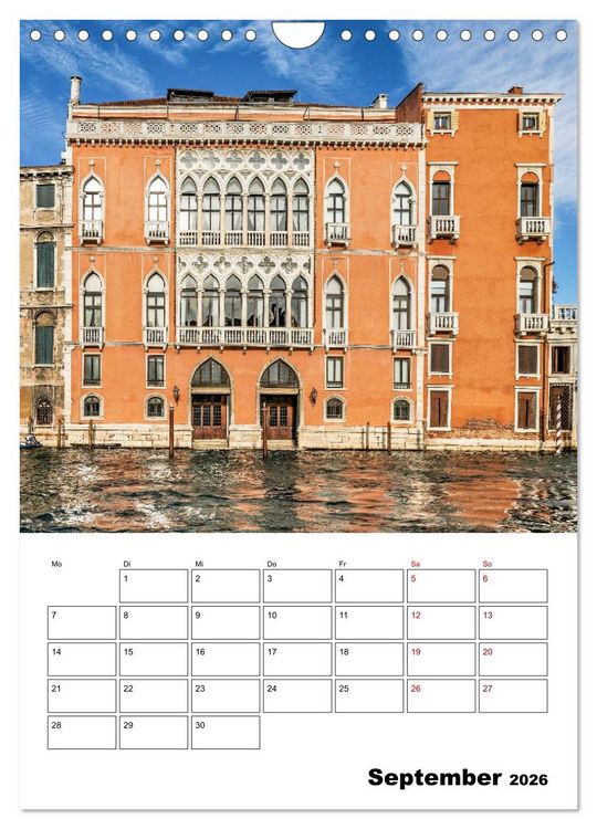 Produktbild: Venedig Kulisse der Serenissima - Terminplaner (Wandkalender 2026 DIN A4 hoch), CALVENDO Monatskalender