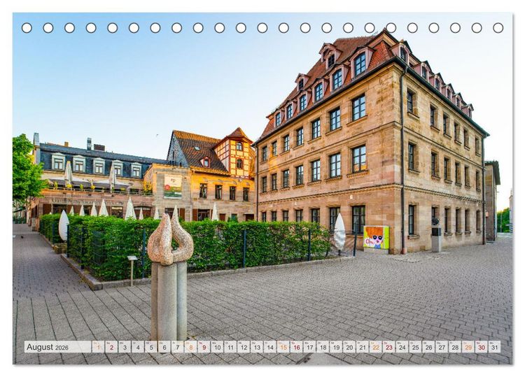 Produktbild: F&uuml;rth Impressionen (Tischkalender 2026 DIN A5 quer), CALVENDO Monatskalender