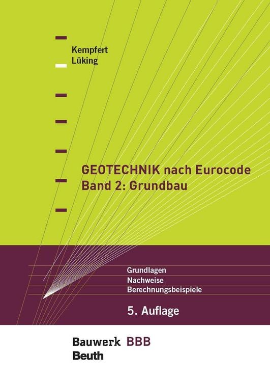 Produktbild: Geotechnik nach Eurocode Band 2: Grundbau