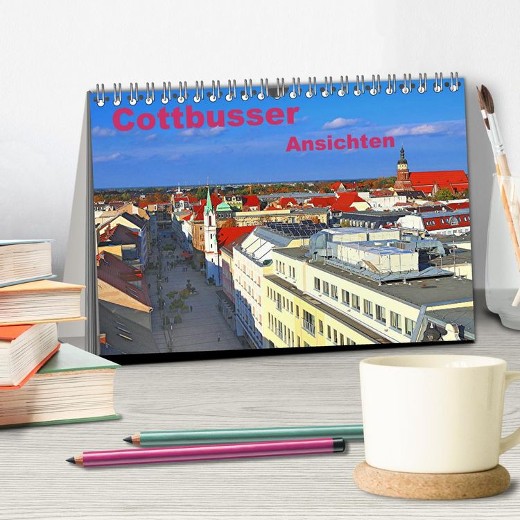 Produktbild: Cottbusser Ansichten (Tischkalender 2026 DIN A5 quer), CALVENDO Monatskalender