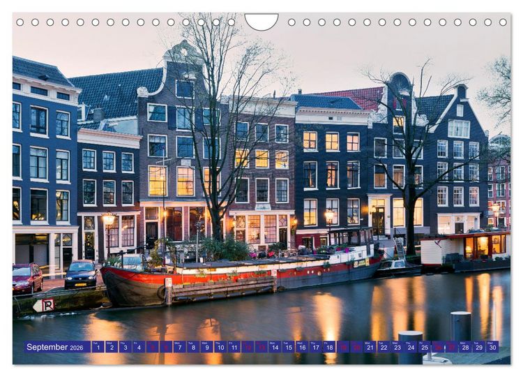 Produktbild: AWESOME AMSTERDAM (Wall Calendar 2026 DIN A4 landscape), CALVENDO 12 Month Wall Calendar