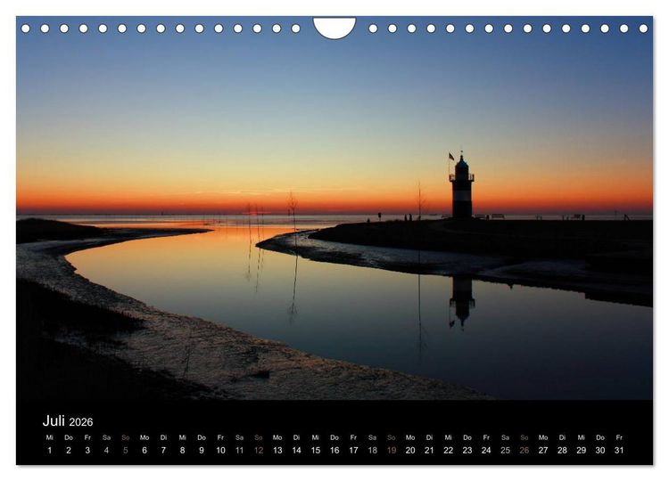 Produktbild: Leuchtturm "Kleiner Preu&szlig;e" (Wandkalender 2026 DIN A4 quer), CALVENDO Monatskalender