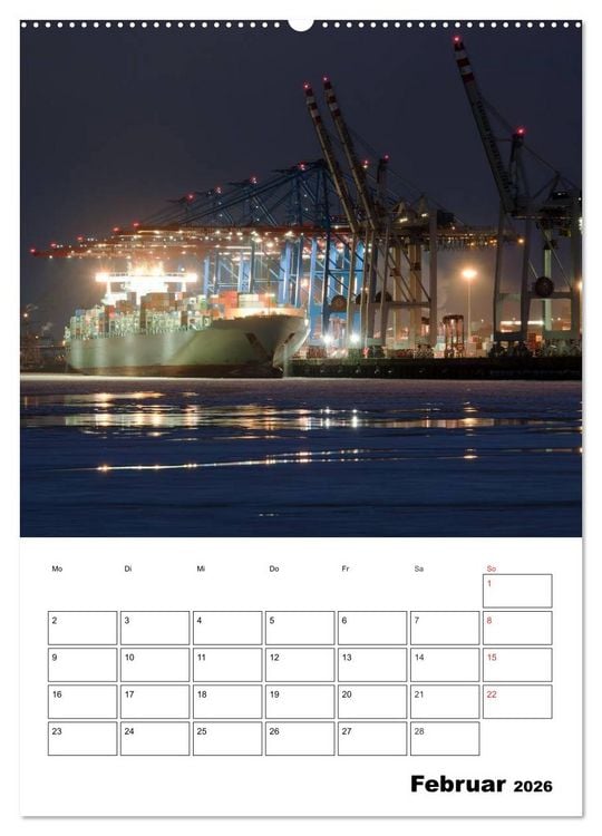 Produktbild: Sch&ouml;nes Hamburg (Wandkalender 2026 DIN A2 hoch), CALVENDO Monatskalender