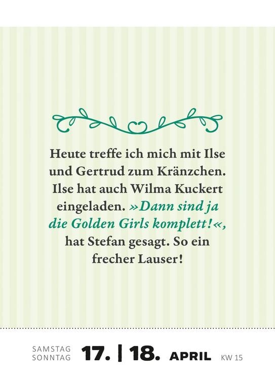Produktbild: Abrei&szlig;kalender Renate Bergmann - Der Kalender 2027