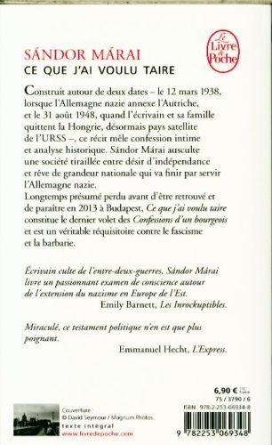 Produktbild: Ce que j'ai voulu taire