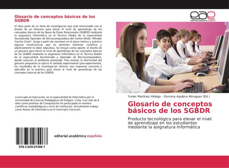 Produktbild: Glosario de conceptos b&aacute;sicos de los SGBDR