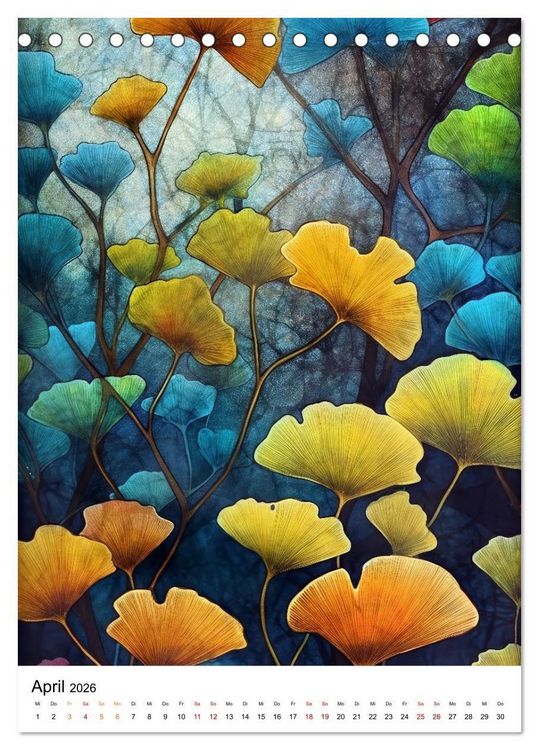 Produktbild: Ginkgo Biloba Sch&ouml;nheit (Tischkalender 2026 DIN A5 hoch), CALVENDO Monatskalender