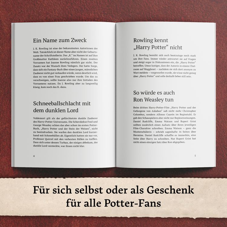 Produktbild: Unn&uuml;tzes Wissen f&uuml;r Potter-Fans &ndash; Die inoffizielle Sammlung
