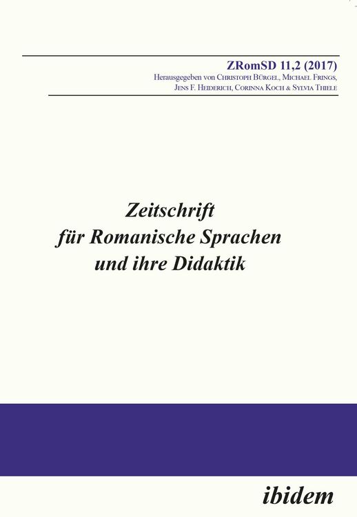 Produktbild: Zeitschrift f&uuml;r Romanische Sprachen und ihre Didaktik