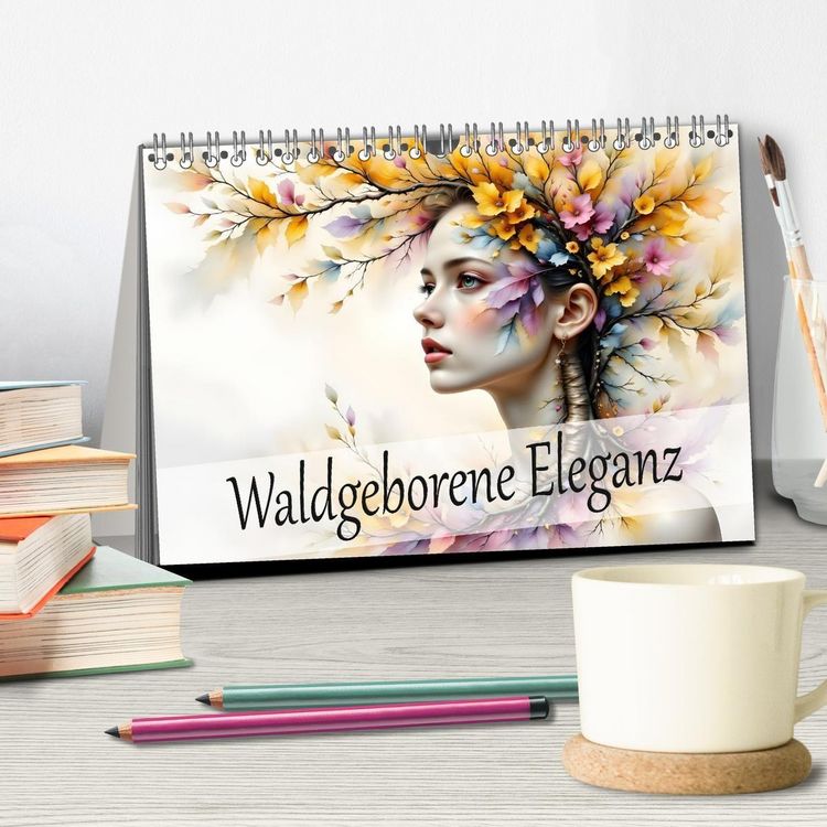 Produktbild: Waldgeborene Eleganz (Tischkalender 2026 DIN A5 quer), CALVENDO Monatskalender